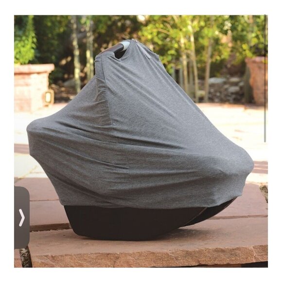 Go By Goldbug On The Go 5 In 1 Nursing Scarf Gray One Size Lightweight Breath - Picture 3 of 9